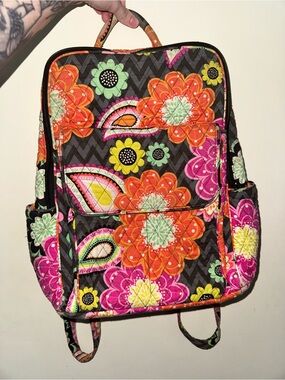 Vera Bradley Floral Print Backpack / Bookbag